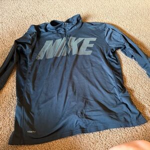 Nike Black Long Sleeve Top with Logo